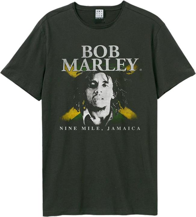Actual product image Amplified Unisex Adult Bob Marley T-Shirt (S)