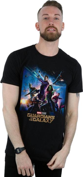 Actual product image Marvel Mens Guardians Of The Galaxy Poster T-Shirt (S)