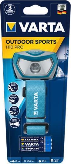 Immagine prodotto Varta Torcia sport all'aperto H10 Pro 3AAA (100 lm)