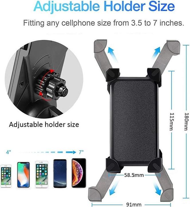 Image du produit Forever Support BH-110 Support passif pour téléphone mobile/smartphone Noir