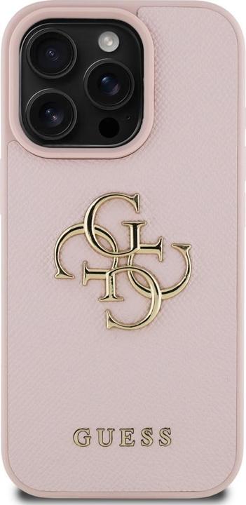 Produktbild Guess Hardcase PU Grained Big 4G and Classic Logo Case for iPhone 16 Pro Max 6,9" Pink (Apple iPhone 16 Pro Max)