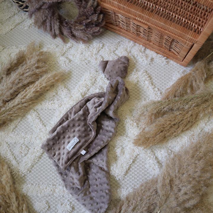Actual product image Baby-Nest Cuddle cloth |Minky|Cappuccino bear