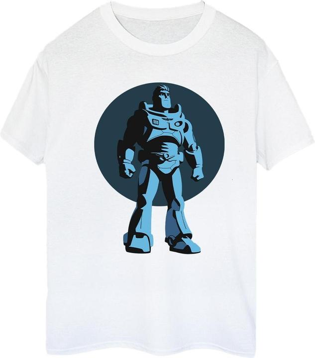 Actual product image Disney Womens/Ladies Lightyear Buzz Standing Circle Cotton Boyfriend T-Shirt (S)