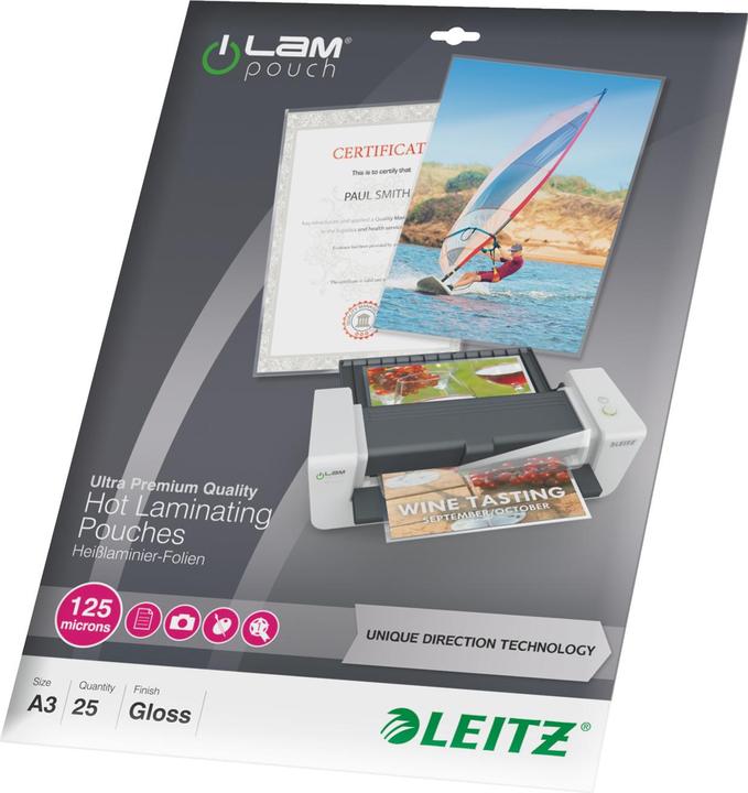 Image du produit Leitz Film de plastification (A3, 25 pièce(s), 125 µm)
