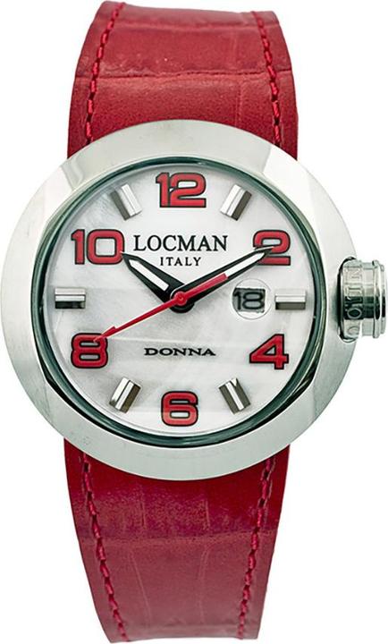 Actual product image Locman Italy Ladies' Watch Donna red Ref. 0421 (Analogue wristwatch, 36 mm)