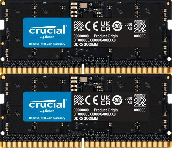 Immagine prodotto Crucial Laptop Memory (2 x 16GB, 5600 MHz, RAM DDR5, SO-DIMM)