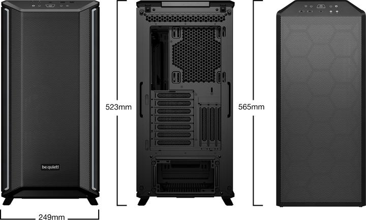 Produktbild be quiet! Dark Base 701 (ATX, mATX, Mini-ITX, E-ATX)