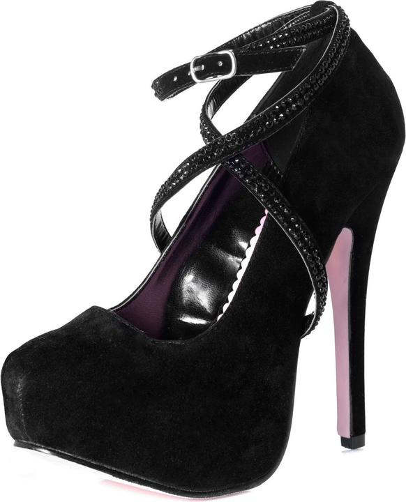 Actual product image Leg Avenue Samt High Heels schwarz