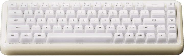 Immagine prodotto Akko YU01 White Jade Gaming-Tastatur, RGB - 65%, V3 Piano Pro Switches (ISO) (US, Cablato, Senza fili)