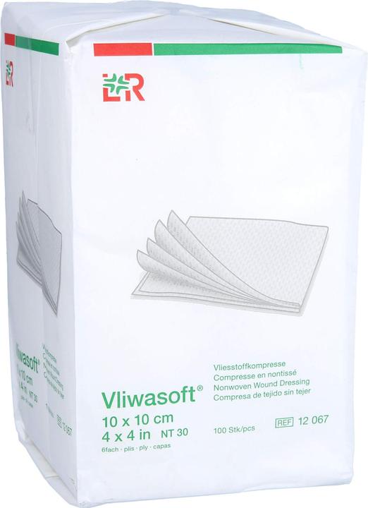 Actual product image Lohmann & Rauscher Vliesstoffkompressen 10x10cm 6-lagig