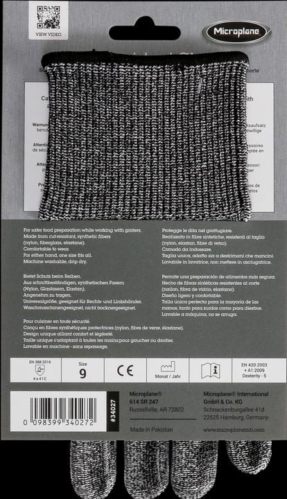 Actual product image Microplane Protective gloves (One size)