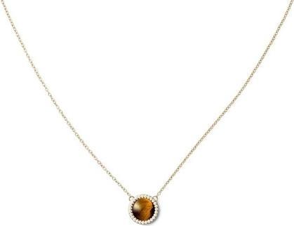 Produktbild Daniel Wellington Beautiful Gold-Plated Necklace With Tiger Eye And Crystals Audrey Dw00401445
