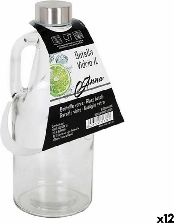 Actual product image Anna Glas-Flasche 1 L Glas (12 Stück) (1 l, 12 x)