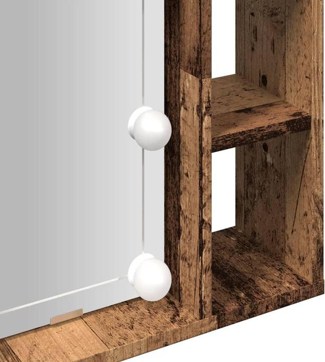 Produktbild VidaXL Spiegelschrank mit LED-Leuchten -Optik (76 x 15 x 55 cm)