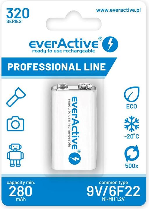 Produktbild Everactive Professional Line (1 Stk., 9V Block, 320 mAh)