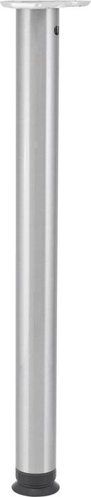 Actual product image Vasalat CAMAR table base Zoom height-adjustable 1100-1200mm, steel stainless steel effect