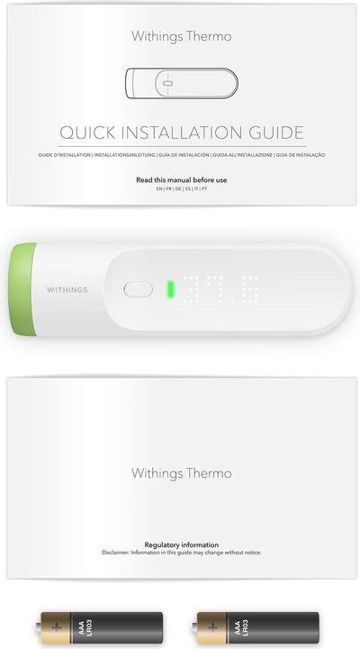 Actual product image Withings Thermo (Non-contact, Forehead)