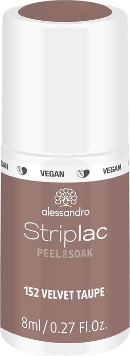 Alessandro Striplac Peel or Soak - Velvet Taupe (152 Velvet Taupe, Farblack)