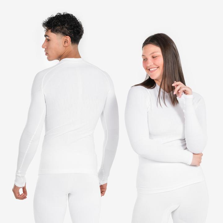 Produktbild Kipsta Damen/Herren Funktionsshirt langarm - Keepdry weiss (L)