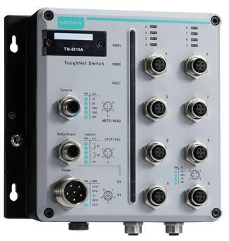 Immagine prodotto Moxa En50155 Switch Ethernet M12 gestito (TN-5510A-2GTX-WV-T) - Ethernet