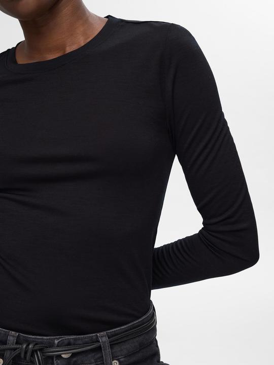 Image du produit Selected Femme 100% Woll Oberteil mit langen Ärmeln (M)