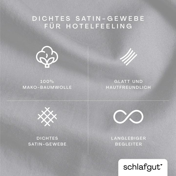 Actual product image schlafgut Woven Satin (Duvet cover, 70 x 90 cm)