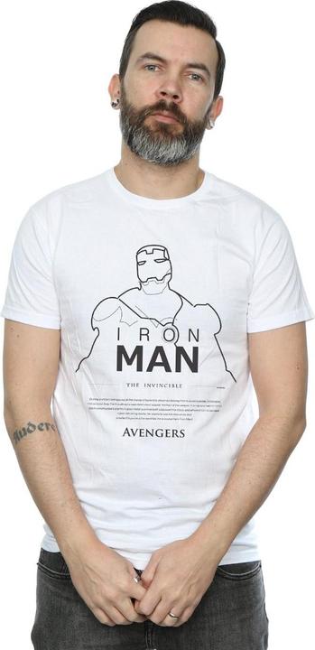 Produktbild Iron Man Single Line TShirt (3XL)