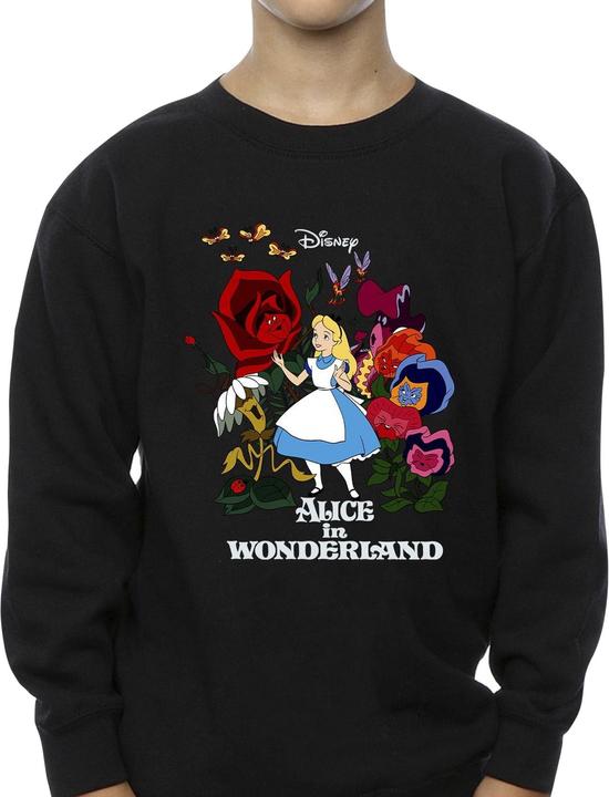 Produktbild Disney Jungen Alice im Wunderland Blumen Sweatshirt (116)