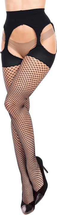 Image du produit Glamory Mesh Ouvert Collant, couleur noir, taille 52-54 (52 - 54)
