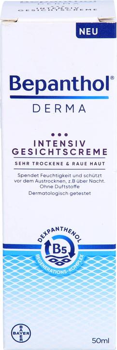 Actual product image Bepanthol Derma Intensive Face Cream, 1X50 ml CRE (50 ml, 24h cream)