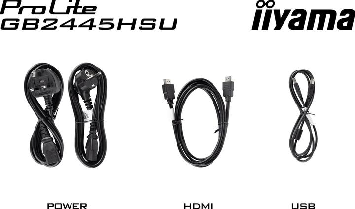 Produktbild iiyama Monitor GB2445HSU-B2 (1920 x 1080 Pixel, 23.80")