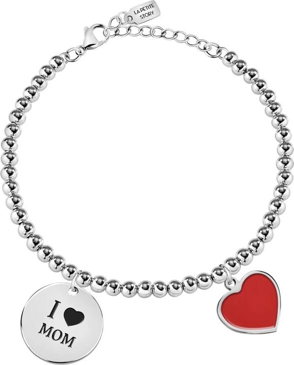 La Petite Story Family I Love Mom Armband (20 cm, Edelstahl)