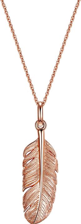 Immagine prodotto Glanzstücke München Piuma da donna in argento sterling e oro rosa 70,0 cm - 8182 (Argento 925, 70 cm)