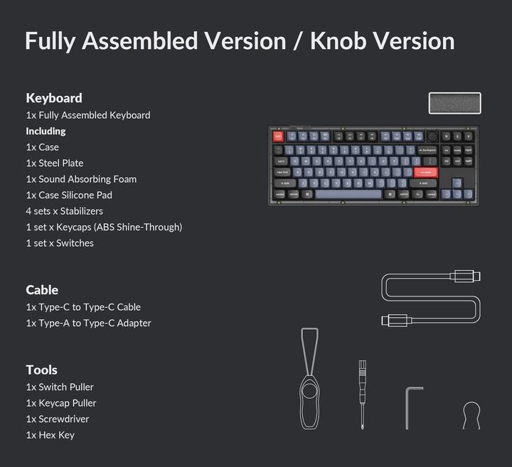 Image du produit Keychron V3 Version du bouton (CH, Filaire)