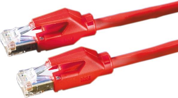Actual product image Draka S/FTP patch cable cat. 6 H, 2 m, red (PiMF, CAT6, 2 m)