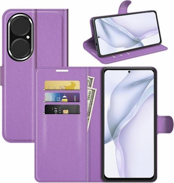 Actual product image MU Classic Litchi Leather Bookcover Series (Huawei P50)