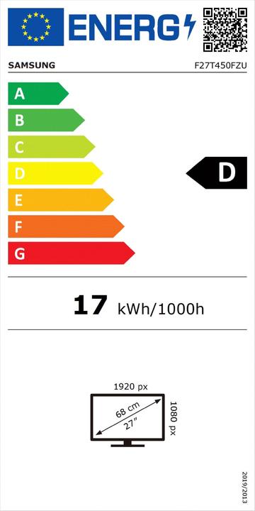 Energie-Label Samsung F27T450FZU (1920 x 1080 Pixel, 27")