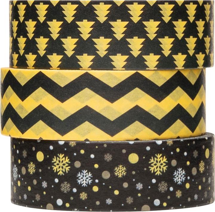 Colorations Washi Tape Festliche Weihnachtsmuster 3 Rollen