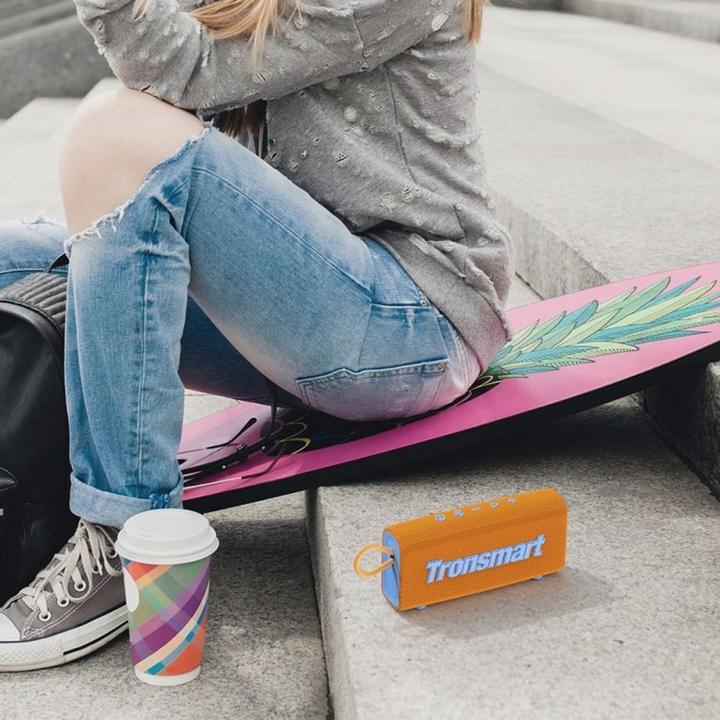 Actual product image Tronsmart Trip Wireless Bluetooth 5.3 Speaker Waterproof IPX7 10W Orange (20 h, Rechargeable battery operated)