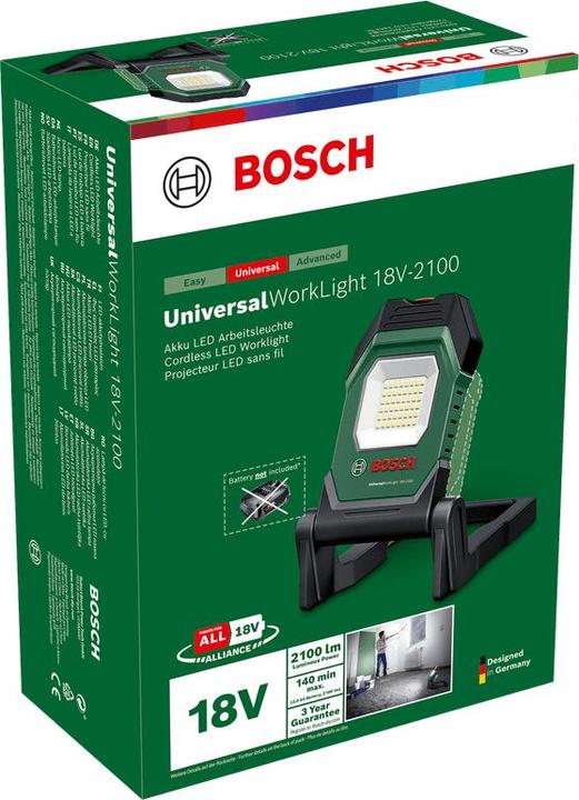 Immagine prodotto Bosch Professional Luce da lavoro a LED alimentata a batteria (2100 lm)