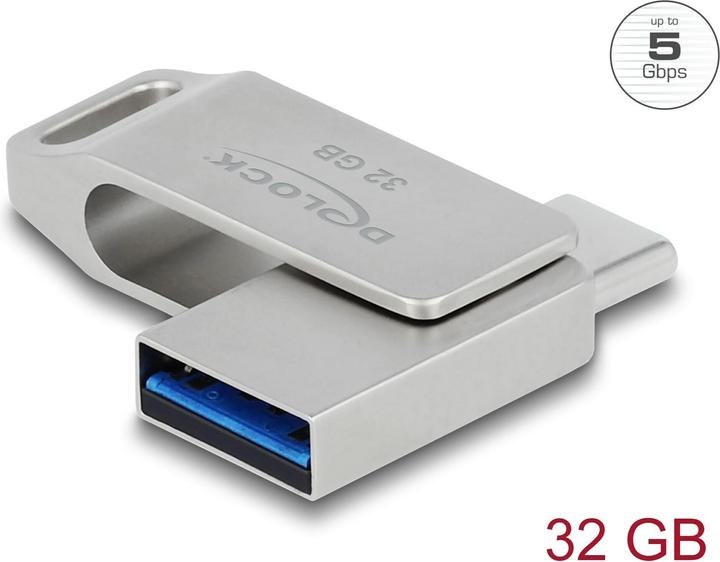 Produktbild Delock USB-Flash-Laufwerk (32 GB, USB 3.0, USB-A, USB-C)