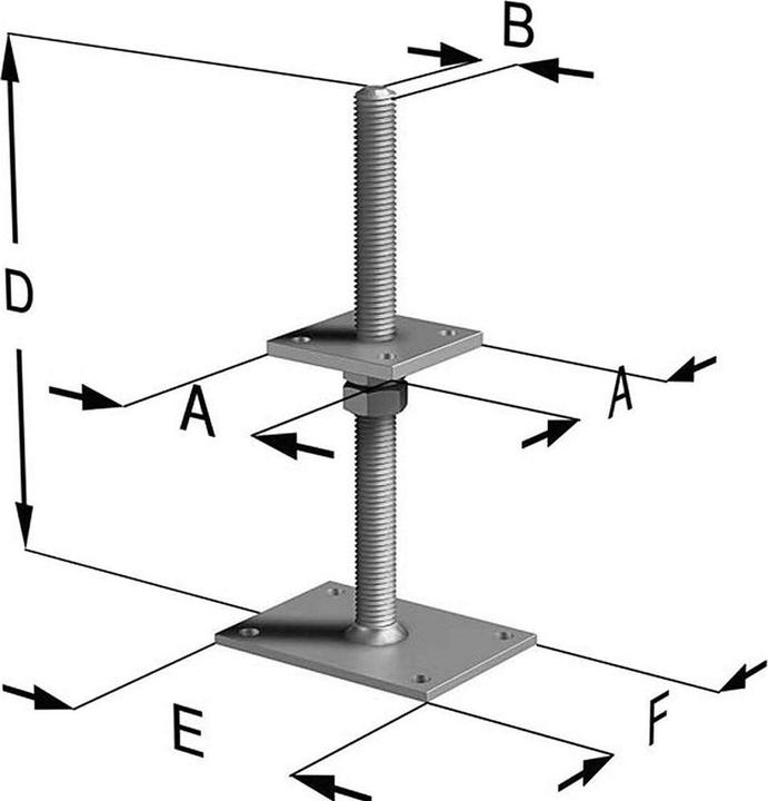 Actual product image Simpson Sst Support foot (Support foot, 4 pcs.)