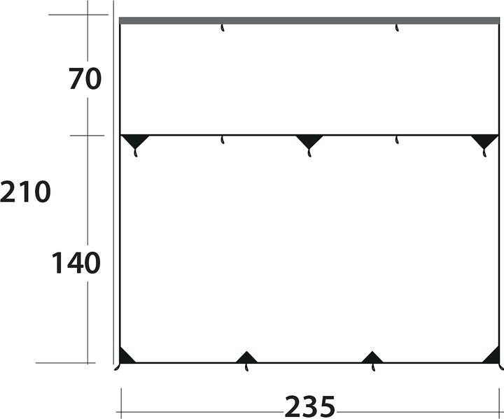 Actual product image Outwell Hillcrest Tarp (Tarp, 2.10 kg)