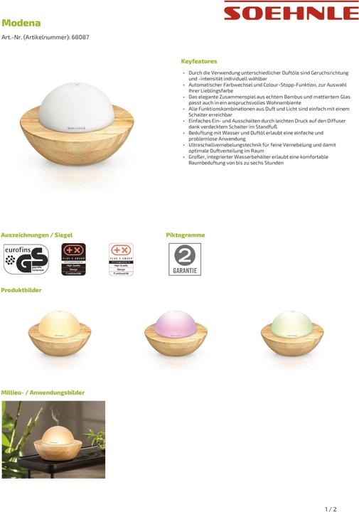 Actual product image Soehnle Modena (100 ml)