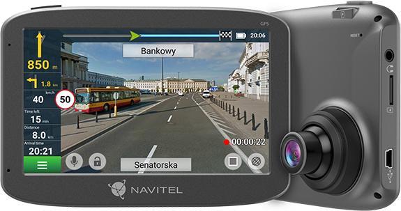 Produktbild Navitel RE 5 DUAL Full HD Grey (Eingebautes Display, Bluetooth, Nachtsicht, GPS-Empfänger, Eingebautes Mikrofon, Full HD)