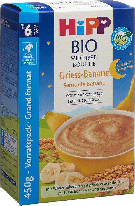 Actual product image Hipp Good Night Semolina Banana (450 g)