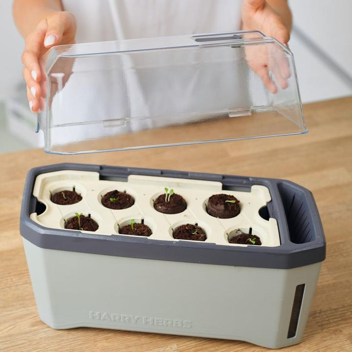 Actual product image Gusta Garden Kräutertopf HARRY HERBS mit Haube, Weiss (35.80 cm)