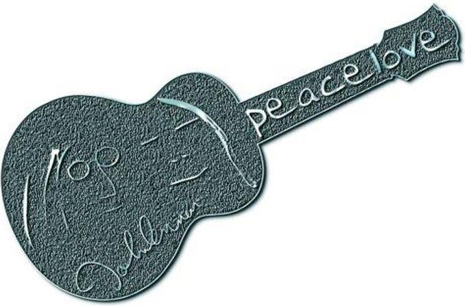Immagine prodotto Universal Textiles Distintivo per chitarra Peace & Love
