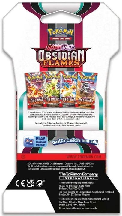 Produktbild Pokémon TCG Scarlet & Violet 03 présentoir boosters Sleeved (24) *ANGLAIS* (Englisch, Booster Pack)