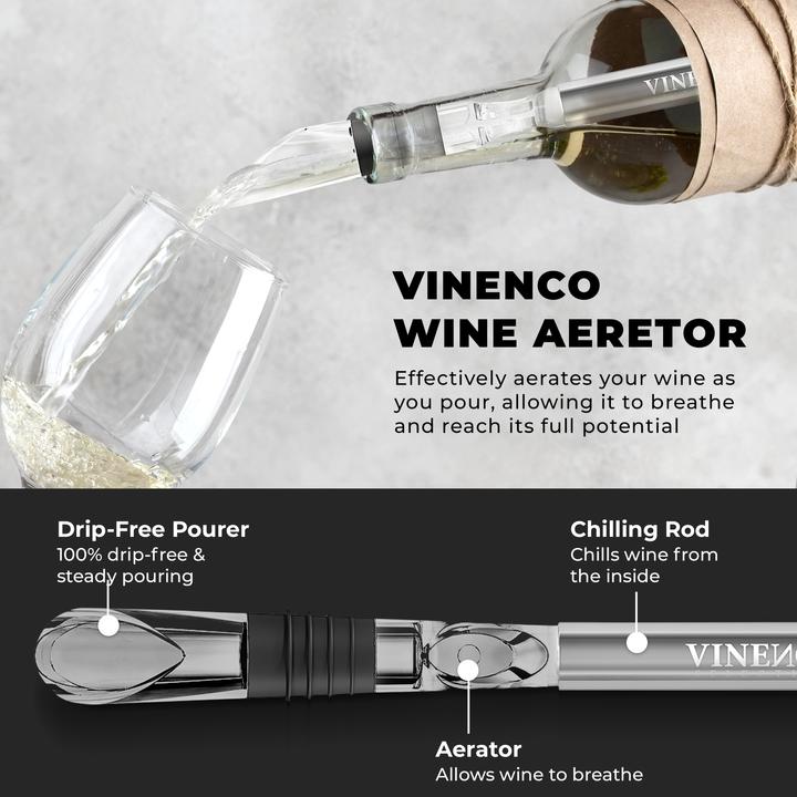 Image du produit Vinenco Weinkühler-Set mit 2 Kühlstäben